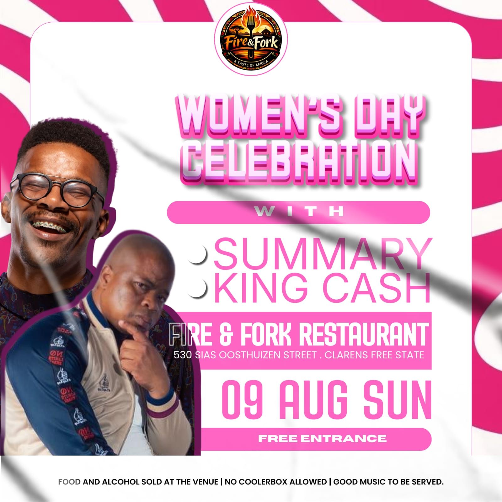 Women's Day celebration at Fire & Fork poster
